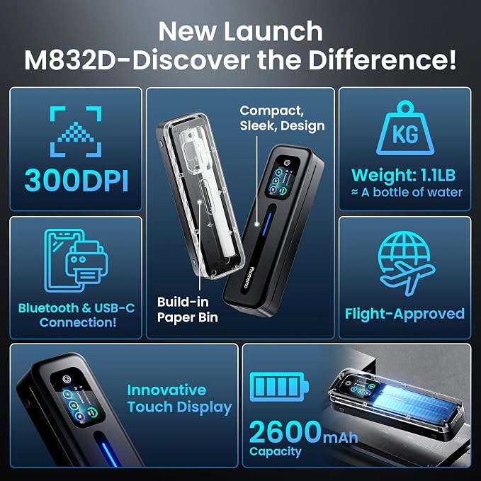 Phomemo M832D Portable Printer - Image 5
