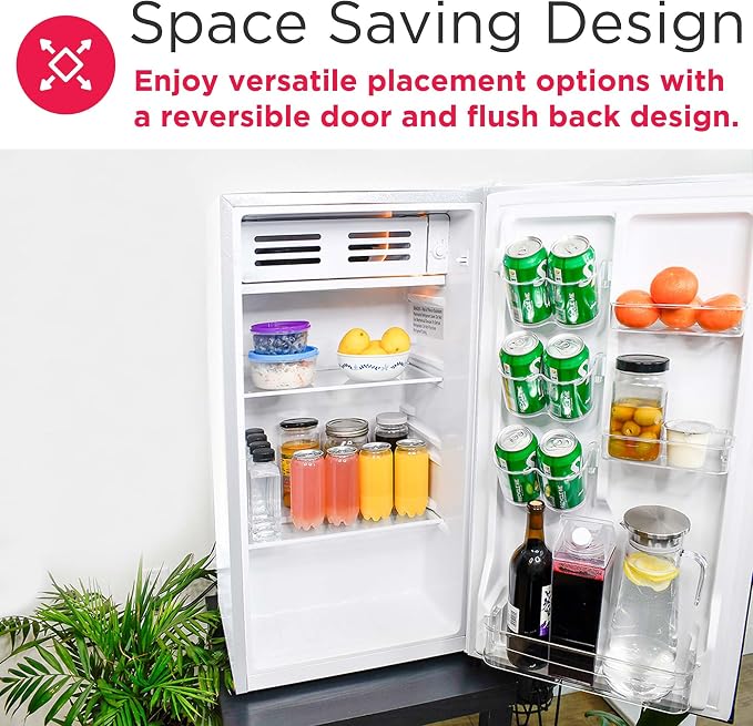 Frigidaire EFR331-WHITE 3.2 Cu ft Eraser Board Mini Compact Dorm Fridge (White) - Image 6
