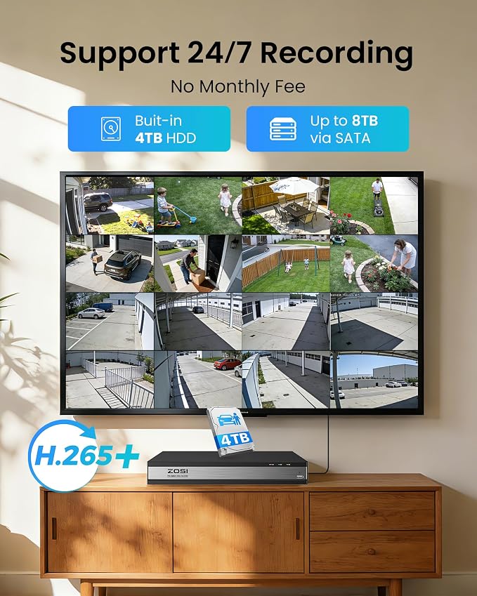 ZOSI 16 Channel Security Camera System - Image 4
