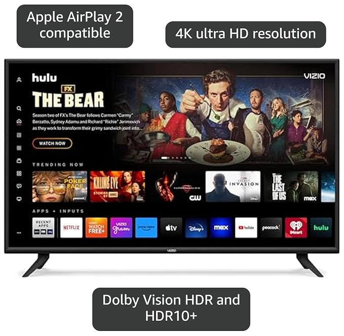 VIZIO 43-Inch V-Series 4K UHD LED Smart TV with Voice Remote, Dolby Vision, HDR10+, Alexa Compatibility, V435-J01, 2022 Model - Image 3