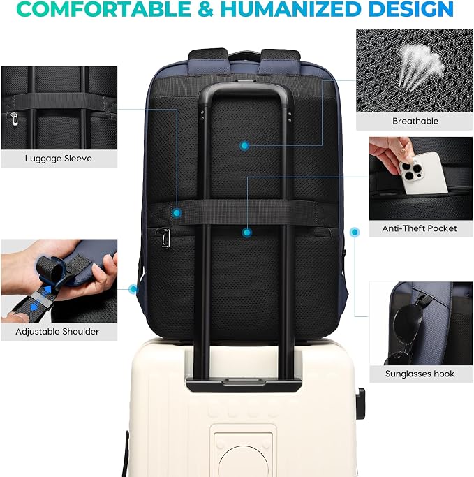 BANGE Laptop Backpack for 17.3Inch Notebook, Waterproof Travel Backpacks - Image 4