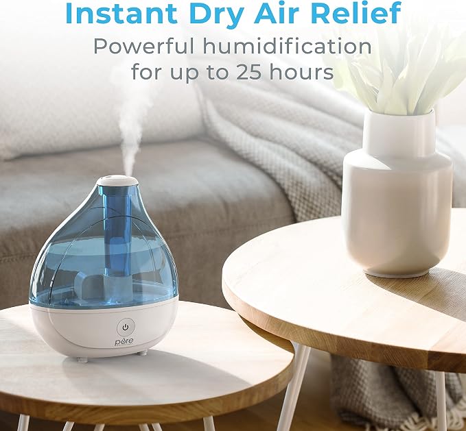 Pure Enrichment MistAire Ultrasonic Cool Mist Humidifier - Quiet Air Humidifier for Bedroom, Nursery, Office, & Indoor Plants - Lasts Up To 25 Hours - Image 2