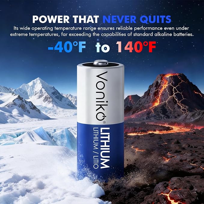 Voniko CR123A Lithium Batteries – Photo Non-Rechargeable Lithium Battery –3 - Image 6
