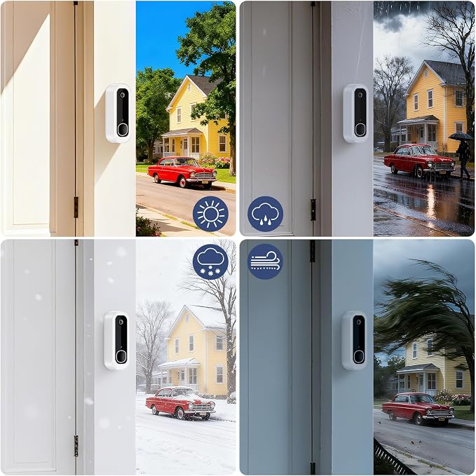Adhesive Doorbell Camera Mount for Arlo Video Doorbell 2K, No-Drill Mounting - Image 7