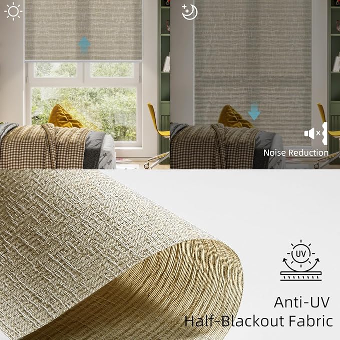SmartWings Motorized Light Filtering Shades, Work - Image 5