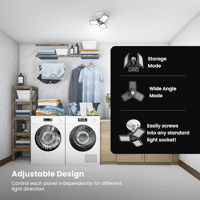 Feit Electric LED Garage Light, E26 Base, 000-Hour Lifetime - Image 4