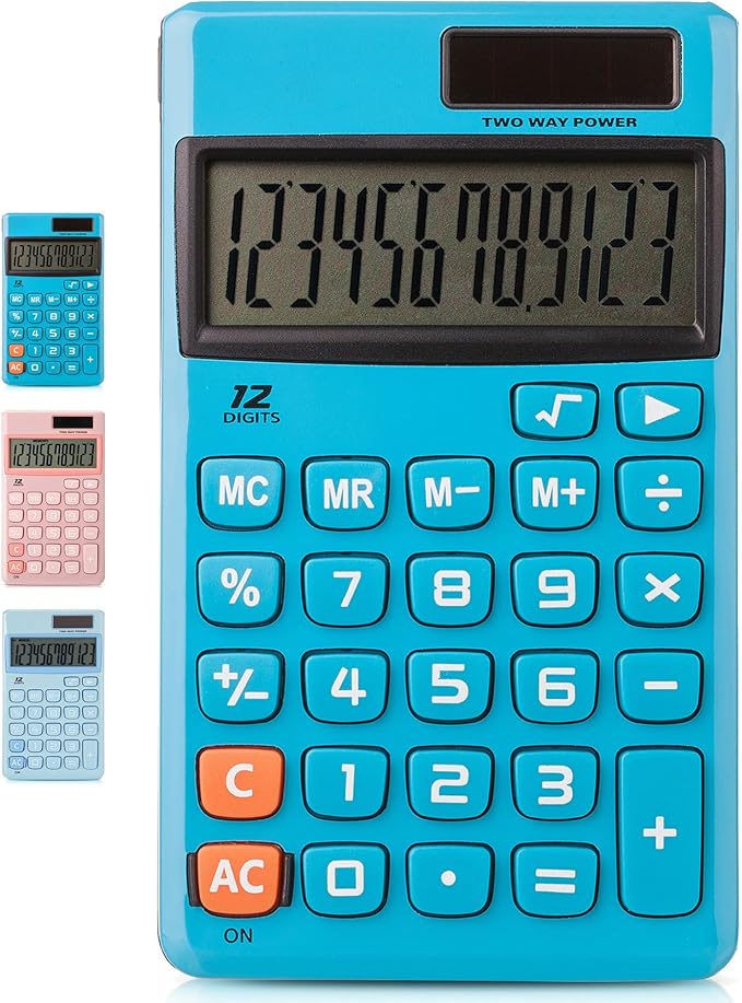 Mr. Pen- Standard Function Calculator, 12 Digits, Solar Calculator, Basic by MrPen