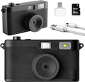 Screen Free Digital Camera, Reusable 12MP Vintage Digital Camera by Unknown