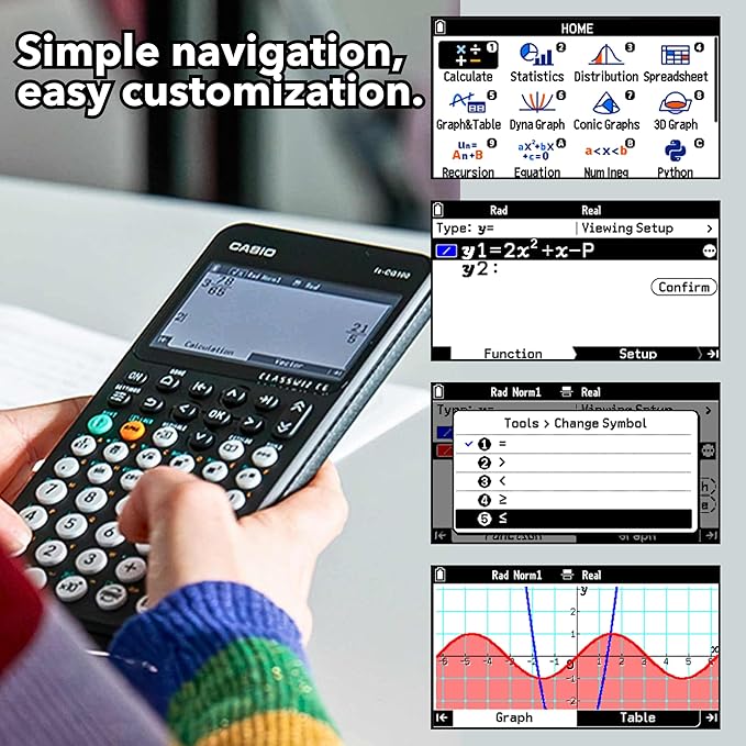 Casio fx-CG100 ClassWiz® Color Graphing Calculator - Image 5