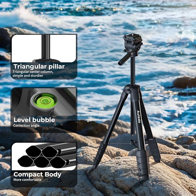 Camera Tripod 61" Lightweight Auminum Tripod - Image 8