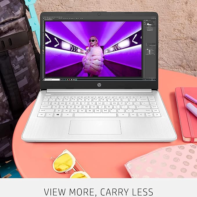 HP Latest Stream 14" HD Laptop, Intel Celeron Processor, 4GB Memory, 64GB eMMC Storage, Fast Charge, HDMI, Up to 11 Hours Long Battery Life, Office 365 1-Year, Win 11 S, Microfiber Bundle, White - Image 6