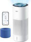 DREO Smart Evaporative Humidifier Large Room up to 1000ft², 800ml/h High Output Air Humidifiers for Bedroom, 10L, 50H Long Runtime with Precise Humidification for Plants, Home, Office, White, HHM774S by DREO