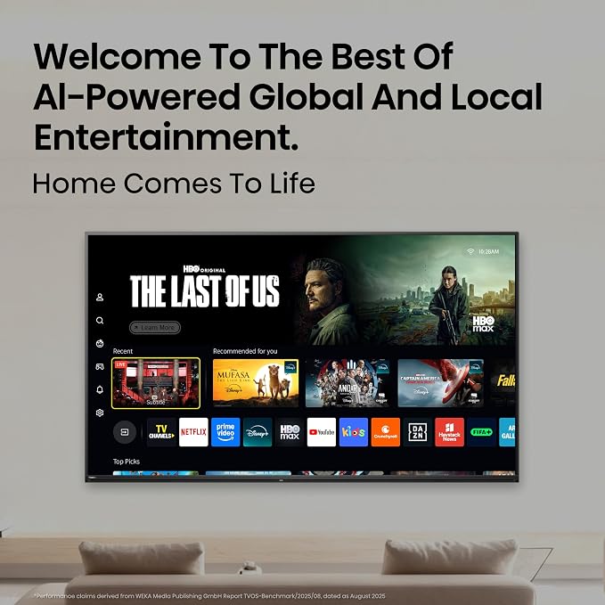 Hisense 32-Inch Class A4 Series HD 1080p Smart VIDAA TV (32A4NV, 2026 Model) - DTS Virtual: X, Noise Reduction, AI Sports Mode, Apple Airplay & Apple Home, Alexa Built in - Image 10