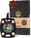 MecArmy Mini Titanium/Brass Compass, Waterproof IPX5 Pocket Compass by MecArmy