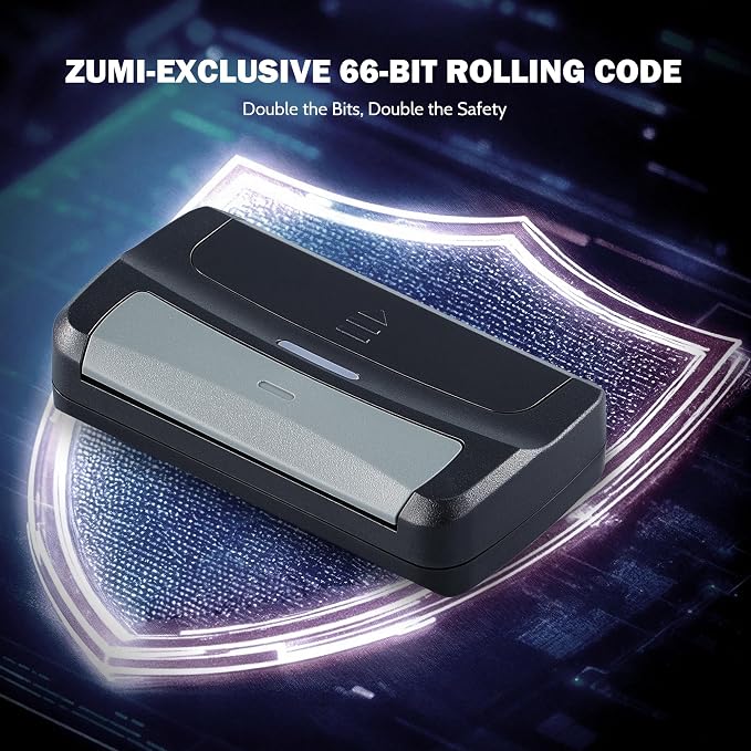 ZUMI G1 Garage Door Opener Remote 100 ft Range Single Button Garage Clicker - Image 5