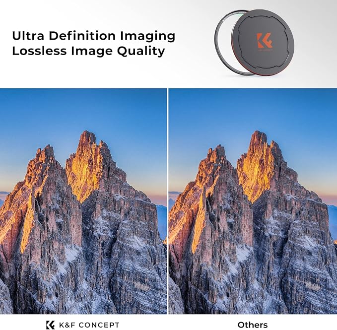 K&F CONCEPT 49mm Magnetic MC UV Lens Protection Filter + Lens Filter Cap - Image 3
