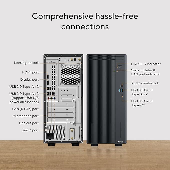 ASUS V500 Mini Tower Desktop - Intel Core i7-16GB DDR5-512GB SSD – Windows 11 Home - Image 6