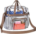 MAY TREE Clear Vinyl Tote Bag, Suitable by MAYTREE