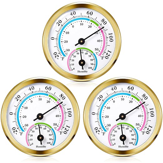 Weewooday 3 Pcs Indoor Outdoor Thermometer 2 in 1 Mini Home Temperature by Weewooday