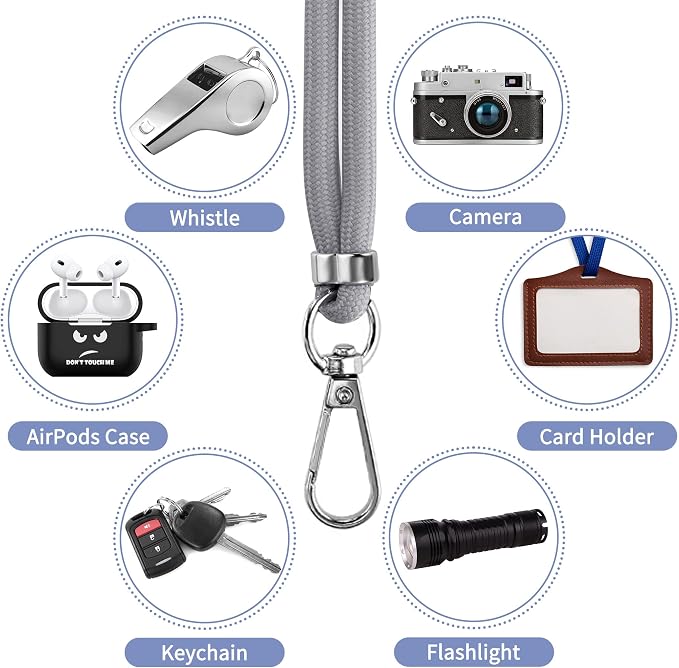 CACOE Phone Lanyard 2 Pcs-1 Pcs Adjustable Neck Strap, Universal Crossbody - Image 4