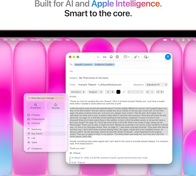 Apple 2026 MacBook Neo 13-inch Laptop with A18 Pro chip: Built for AI and Apple Intelligence, Liquid Retina Display, 8GB Unified Memory, 512GB SSD Storage, 1080p FaceTime HD Camera, Touch ID; Blush - Image 5