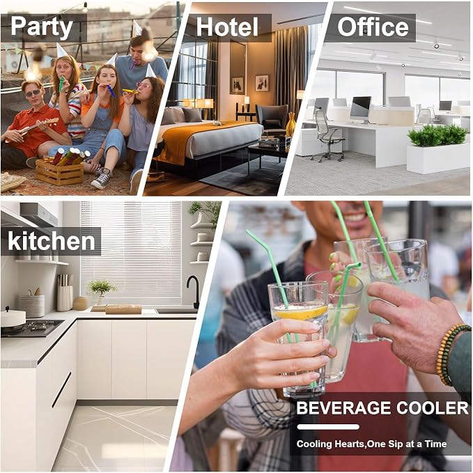 DOGHLY 0.95 Cu.Ft Mini Fridge Mirror Door, 24 Cans Beverage Refrigerator | Beauty Skincare Fridge with Temperature Control, Removable Shelf, Small Makeup Cooler for Bedroom, Dorm, Office - Image 6