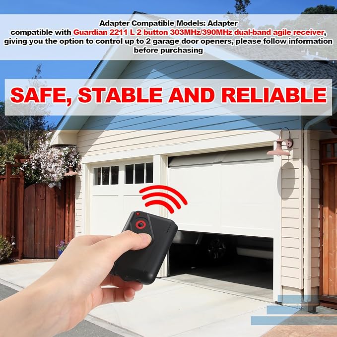 Kingdder 2 Pcs Garage Door Remote Compatible - Image 3