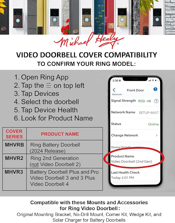 Traditional Video Doorbell Cover - Image 8