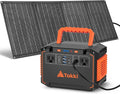 Takki 300W Solar Generator 240Wh Portable Power Station with 40W Foldable Solar Panel Power Bank with 110V AC Outlet USB DC for Emergency CPAP Outdoor Camping Home Use Blackout by Takki