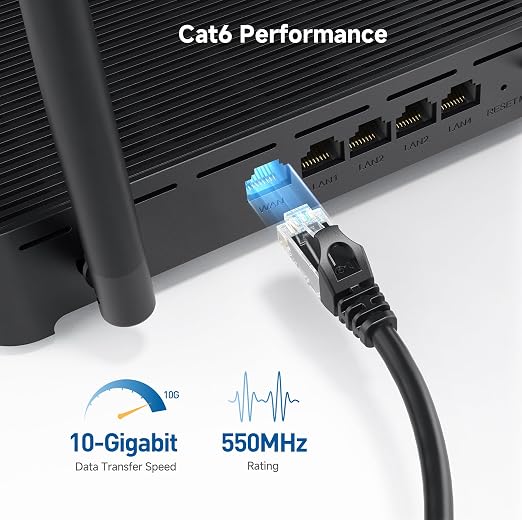 Cable Matters 10Gbps Snagless Cat 6 Ethernet Cable - 5ft - Image 3