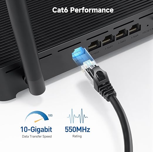 Cable Matters 10Gbps 10-Pack Snagless Cat 6 Ethernet Cable - 10ft - Image 3
