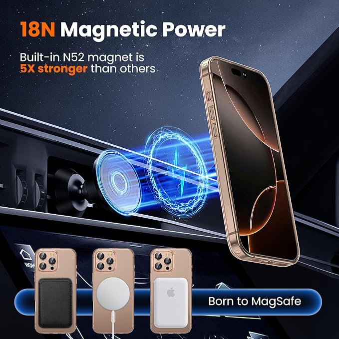 toushion 3 in 1 for iPhone 16 Pro Max Case Clear - Image 4