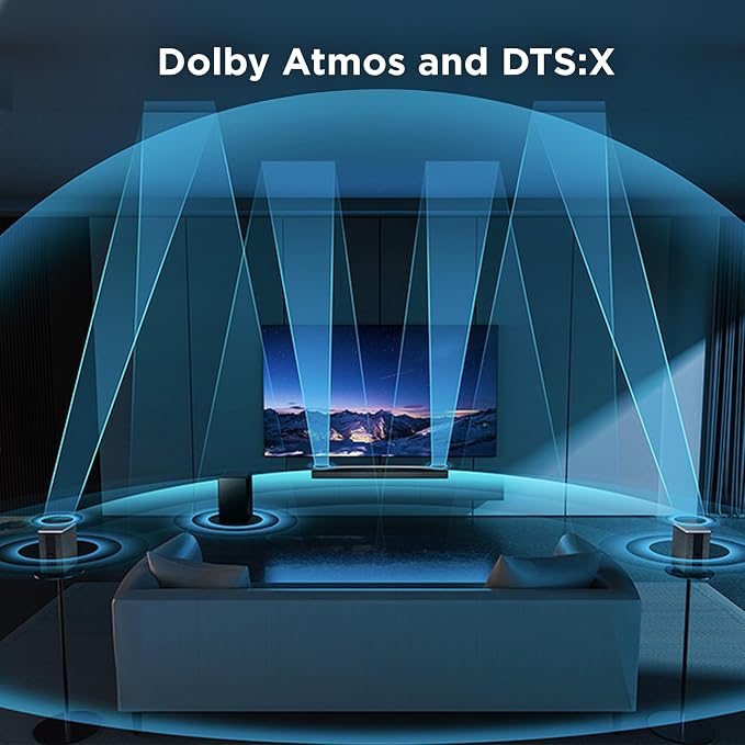 TCL Q85H 7.1.4 Surround Sound Bar with Wireless Subwoofer for Smart TV | Dolby Atmos DTS:X Sound System | 860W Power Bluetooth Home Theater Speaker | App Control & Remote Control | Latest Model - Image 3