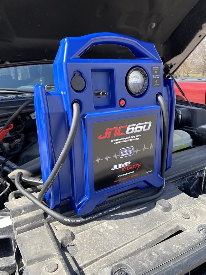 Clore Automotive Jump-N-Carry JNC660 1700 Peak Amp 12 Volt Jump Starter , Blue - Image 6