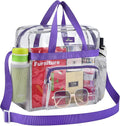 MAY TREE Clear Bag for Stadium Events 12×6×12 Clear Tote Lunch Bag by MAYTREE