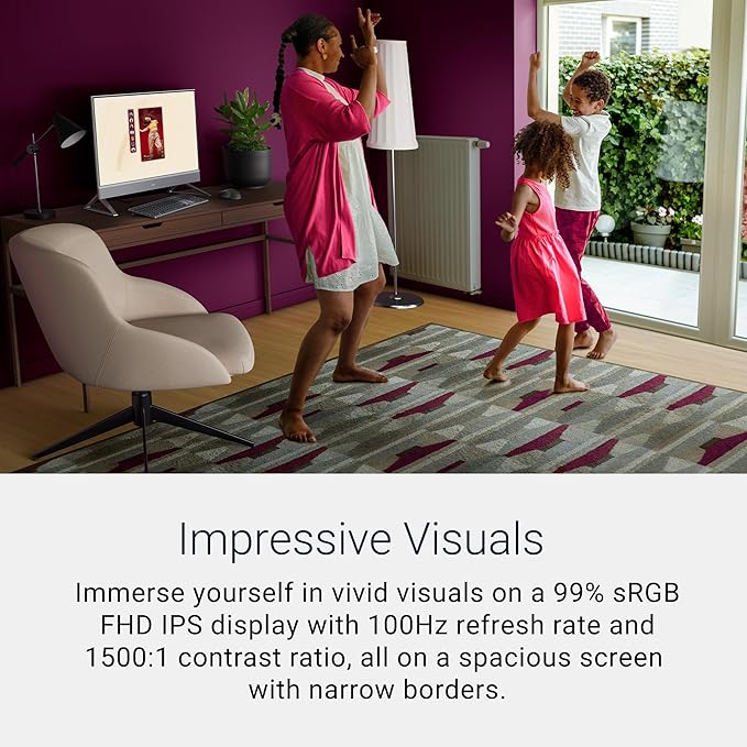 Dell 27" All-in-One Desktop, FHD, Intel Core 5 120U, Windows 11 Home | Intel Graphics, 512GB SSD, 16GB DDR5, Wi‑Fi 6E, Bluetooth, Keyboard & Mouse, EC27250 - Image 2