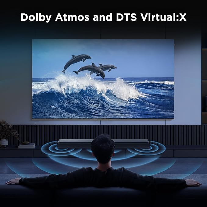 TCL S45H 2.0 Sound Bar for Smart TV | Dolby Atmos DTS:X Auto Room Calibration| 100W Power Wireless Bluetooth Home Theater Audio | App & Remote Control | Latest Model - Image 3