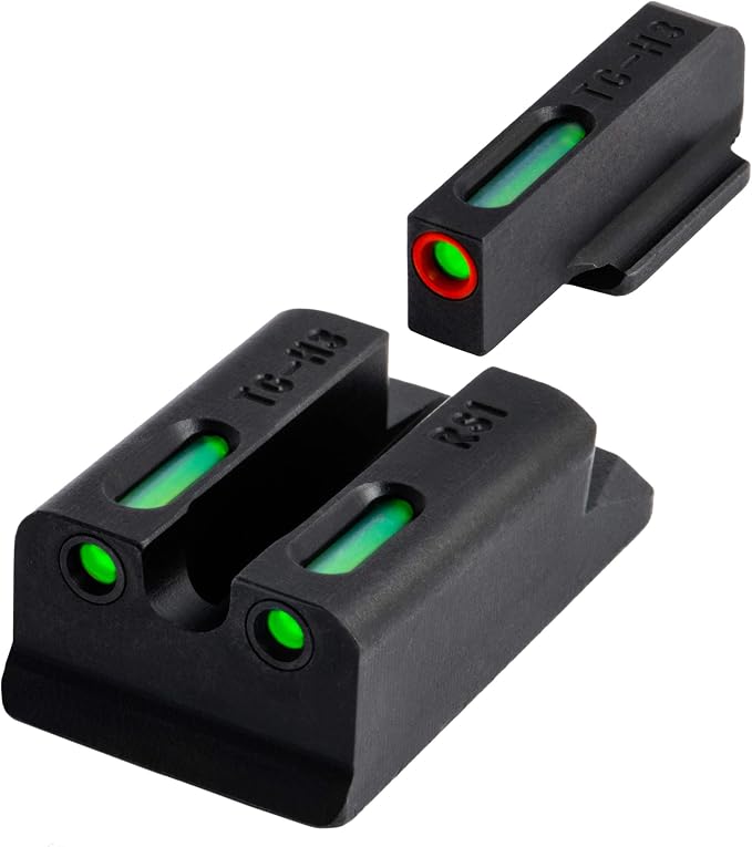 Truglo TFX PRO Handgun Sight, Glowing Shock Proof Tritium and Fiber Optic Night by TruGloInc-Sports