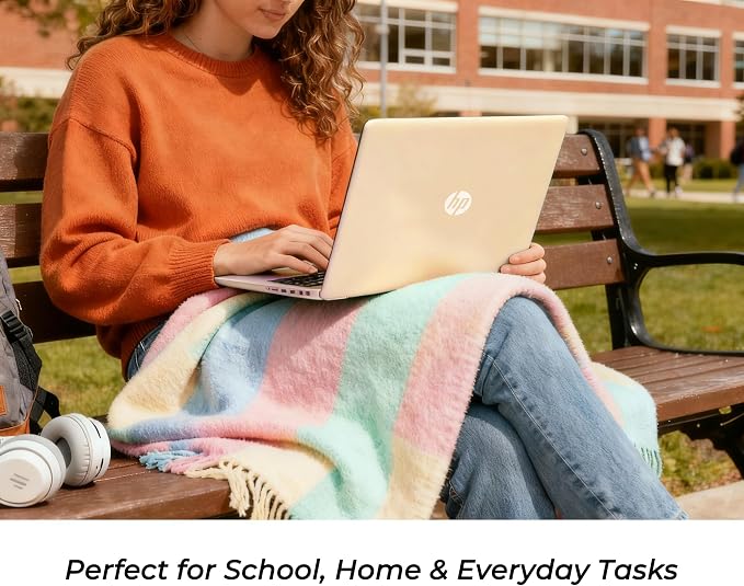 HP 14" Everyday Laptop • Copilot AI • Intel Processor • 4GB RAM • 64GB SSD + 1TB Cloud Storage • Microsoft 365 • Windows 11 • 2026 Edition • Fast Charge and Long Battery Life • Thin & Portable - Image 9