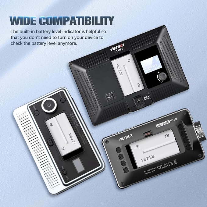 VILTROX NP-F970 Battery 2 Packs, Replacement - Image 6