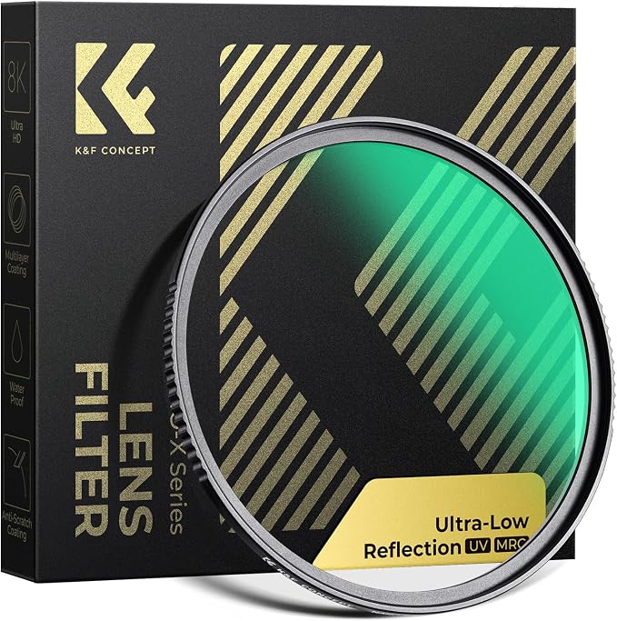 K&F CONCEPT 62mm Ultra-Low Reflectivity MCUV Lens Protection Filter 28 by KFCONCEPT