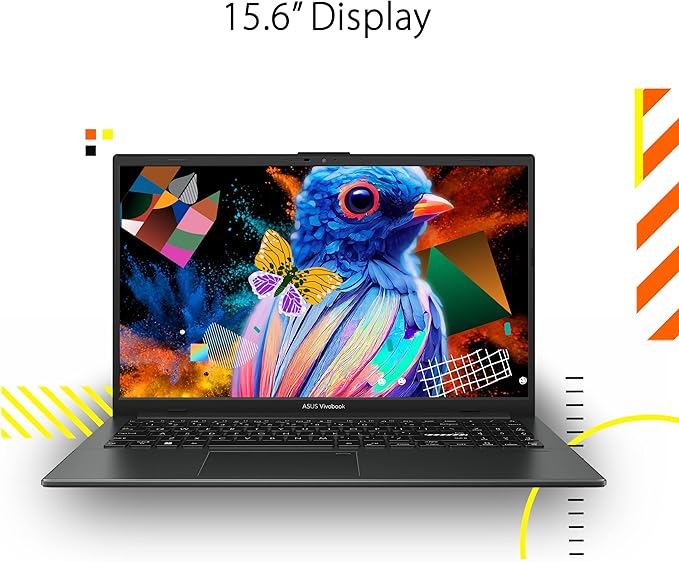 ASUS 2023 Vivobook Go 15 Laptop, 15.6" FHD Display, AMD Ryzen 5 7520U Processor, 8GB RAM, 512GB SSD, Windows 11 Home, Mixed Black, E1504FA-AS52 - Image 2