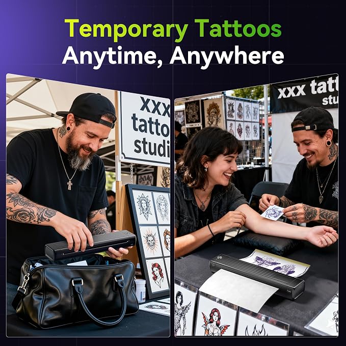 Itari Tattoo Printer Kit with 100 Pcs Transfer Paper, Thermal Tattoo Stencil - Image 6