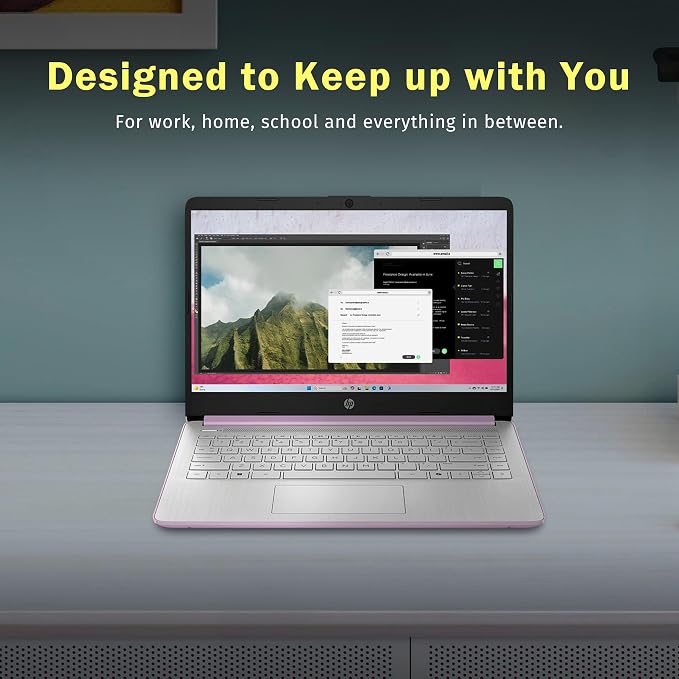 HP Flagship 14" HD Student&Business Laptop W/AI-Copilot, Intel N150 CPU(Beats i3-1115G4), 16GB RAM, 128GB UFS, Webcam, Bluetooth, Win 11s, Purple (Renewed) - Image 9