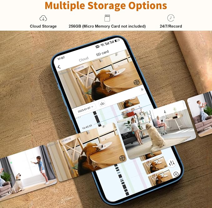 5G Indoor Camera for Home Security, 2K Security Camera, Pet/Baby/Dog Camera - Image 8