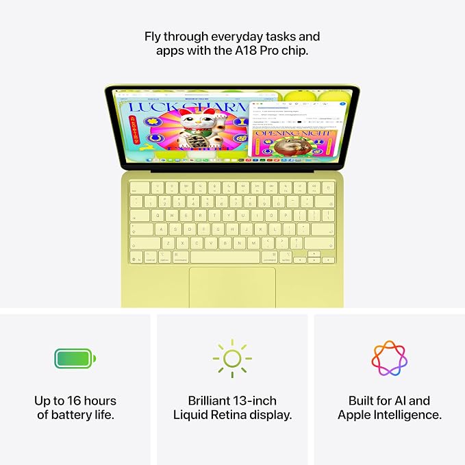 Apple 2026 MacBook Neo 13-inch Laptop with A18 Pro chip: Built for AI and Apple Intelligence, Liquid Retina Display, 8GB Unified Memory, 256GB SSD Storage, 1080p FaceTime HD Camera; Indigo - Image 6