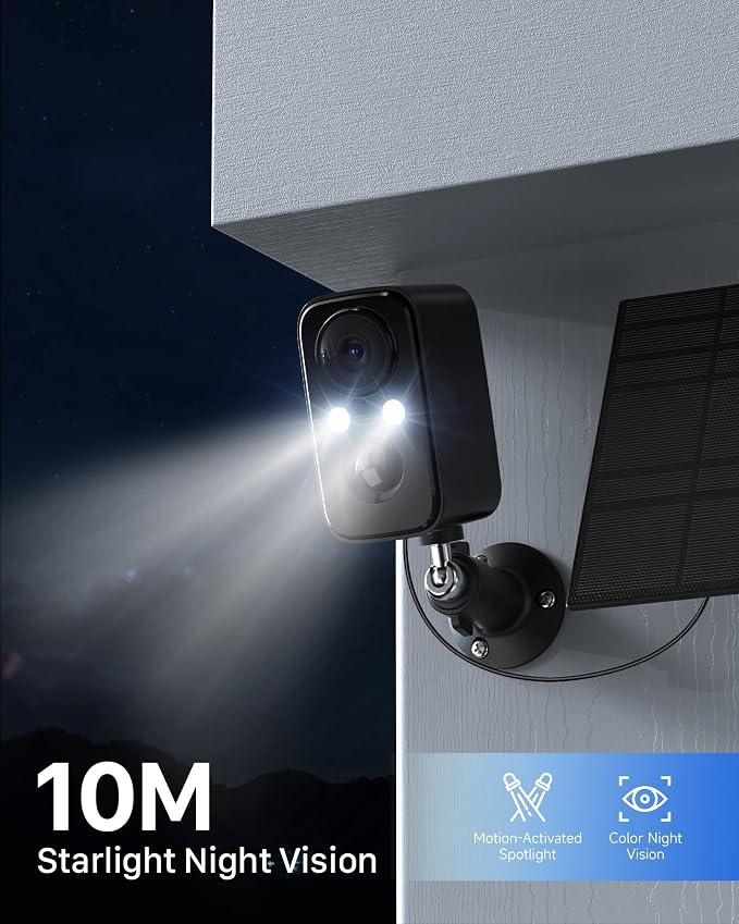 Security Cameras Wireless Outdoor, Flood Light Solar Cameras - Image 5