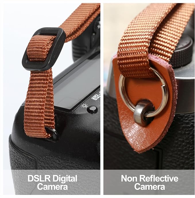 Padwa Lifestyle Black and White Fine Plaid Camera Strap - Image 3