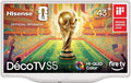 Hisense 43-Inch S5 DécoTV Series Hi-QLED 4K UHD Smart Fire TV (43S5QF, 2026 Model) – Versatile Fit, Hi‑QLED Color, Dolby Vision & Atmos, VRR Gaming, Stream Live TV Without Cable by Hisense