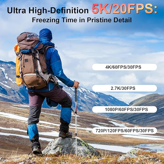 5K Pocket Vlogging Camera Body Camera - Image 2